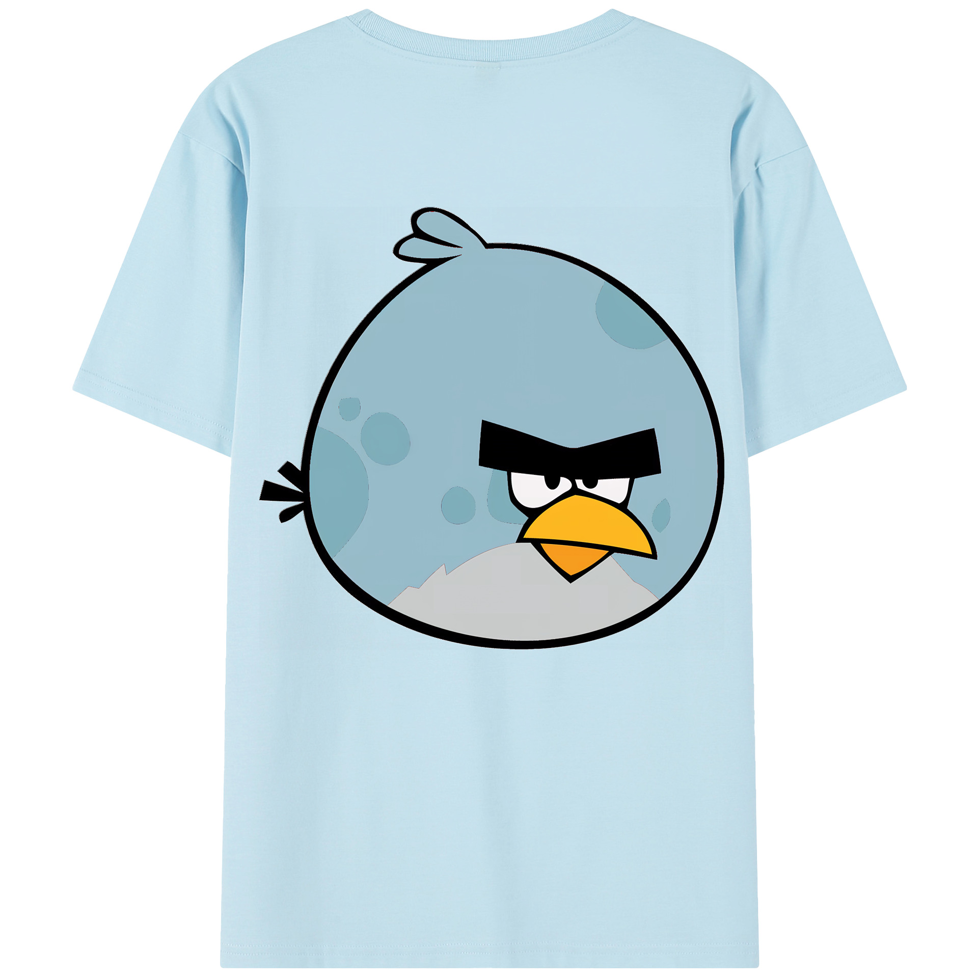 （画像用） Angry Birds アングリーバード 綿100％半袖Tシャツ（背面プリント）